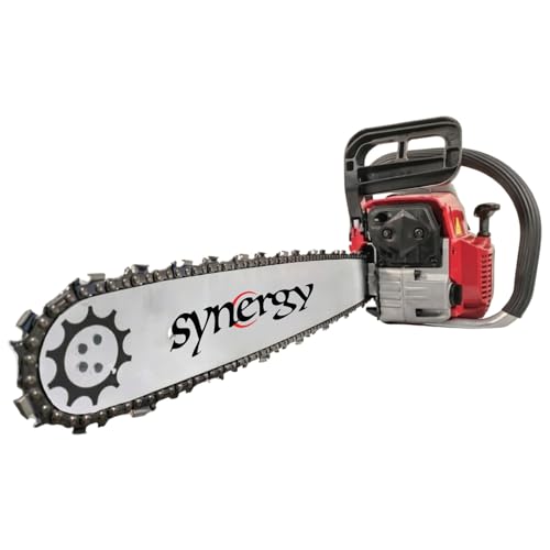 Synergy Motosierra Gasolina Profesional 65cc 3,9CV – Espada 50 cm – Motor 2 Tiempos Potente – Arranque Fácil – Antivibración –...