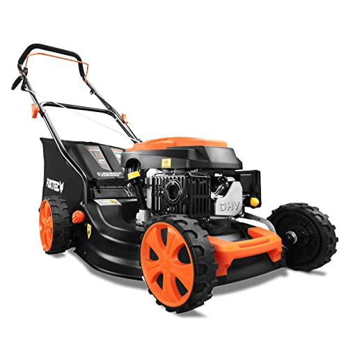 Cortacésped de Gasolina FUXTEC FX-RM4646ECO 46cm de Anchura de Corte - Potente Motor de Gasolina de 146cc Easy Clean 3en1 2,6KW Mulching...