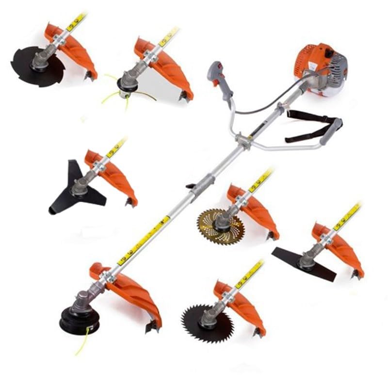 Desbrozadora de Gasolina Multifunción 52cc, Motor 2 Tiempos, 3,5CV con 7...