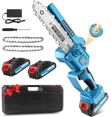 Motosierra Bateria, Motosierra Eléctrica, Con Motor Sin Escobillas De 1000w, 2 Baterías De 2000 Mah, Equipado Con Dispositivo De Repostaje...